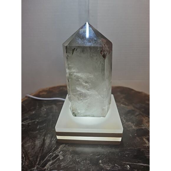 1.73LB Natural Green Ghost Phantom Quartz Crystal Obelisk Wand Point Healing. - Picture 2 of 16